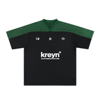 Oversized Mesh V-Neck Soccer Jersey