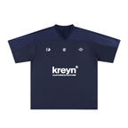 Oversized Mesh V-Neck Soccer Jersey