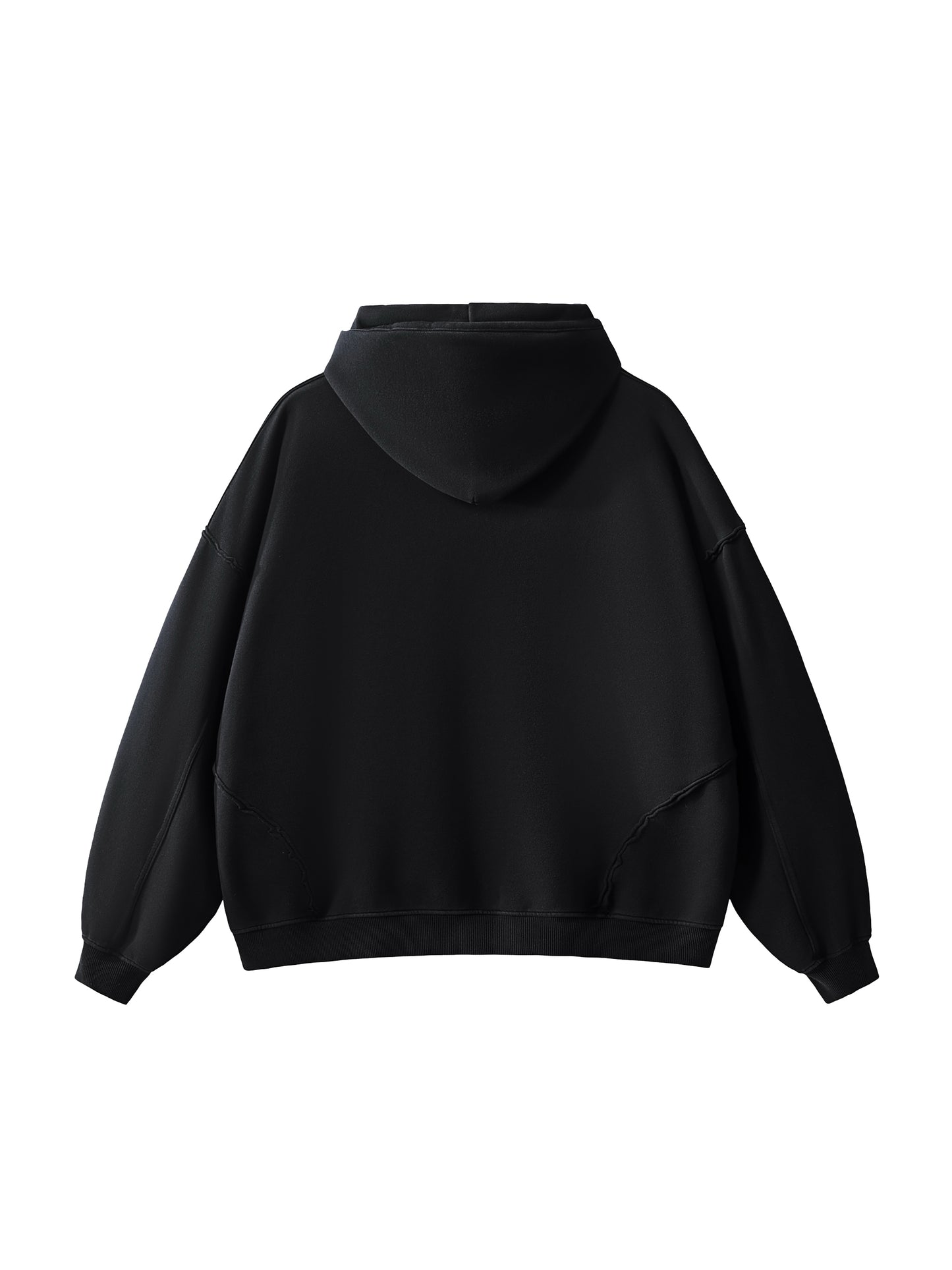RAW-SEAM 420GSM HOODIE® [BLACK]