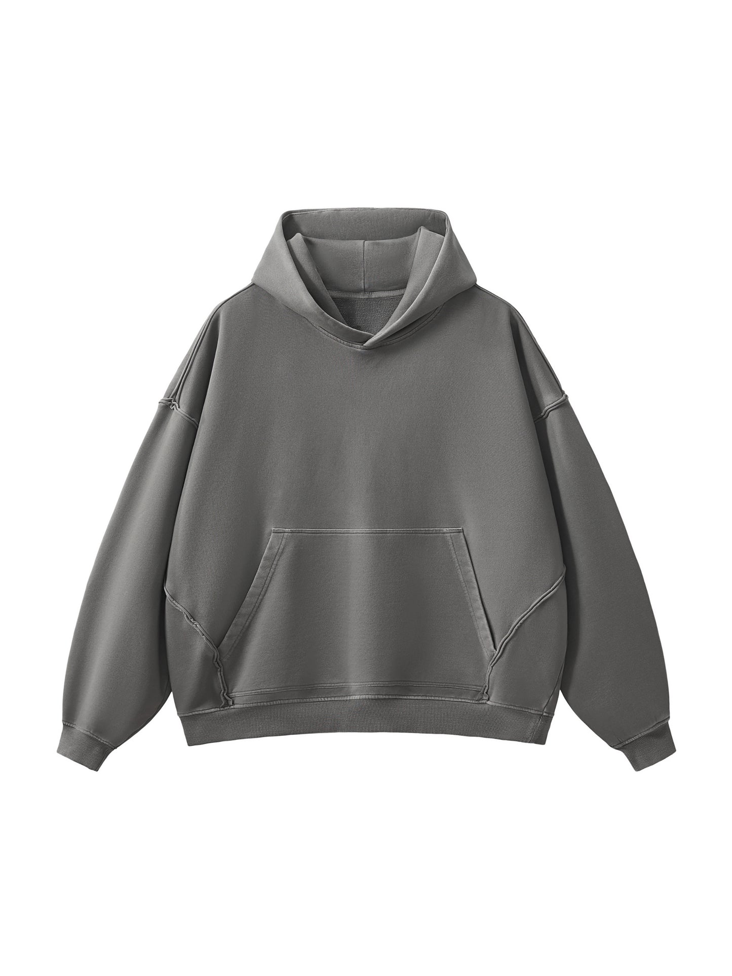 RAW-SEAM 420GSM HOODIE® [GREY]