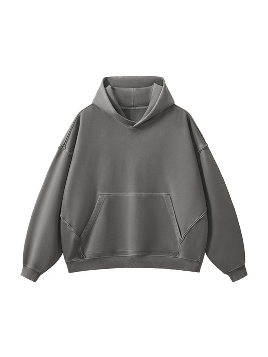 RAW-SEAM 420GSM HOODIE® [GREY]