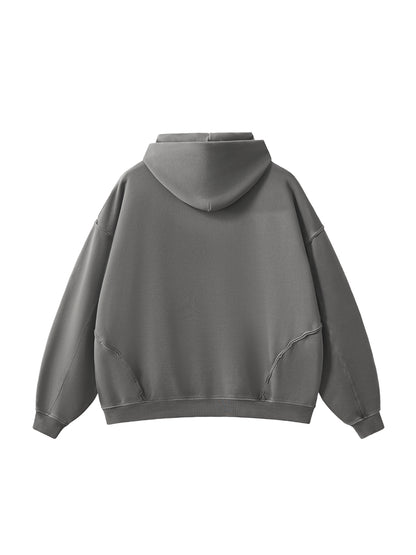 RAW-SEAM 420GSM HOODIE® [GREY]